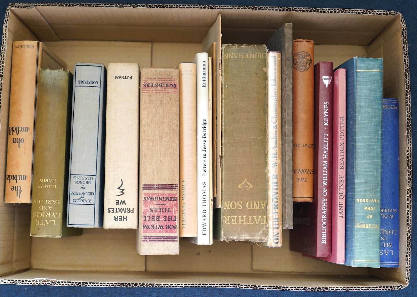 Stapledon, W.Olaf - Last Men in London. 1st edition, publisher's cloth. 1932; Gissing, George - A Victim of Circumstances and Other Stories, 1st edition. publisher's cloth. 1927